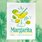 Margarita | Original Riso Art Print | 8.5x11