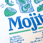 Mojito | 2-Color Riso Art Print | 8.5x11"