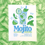 Mojito | 2-Color Riso Art Print | 8.5x11"