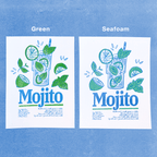 Mojito | 2-Color Riso Art Print | 8.5x11"