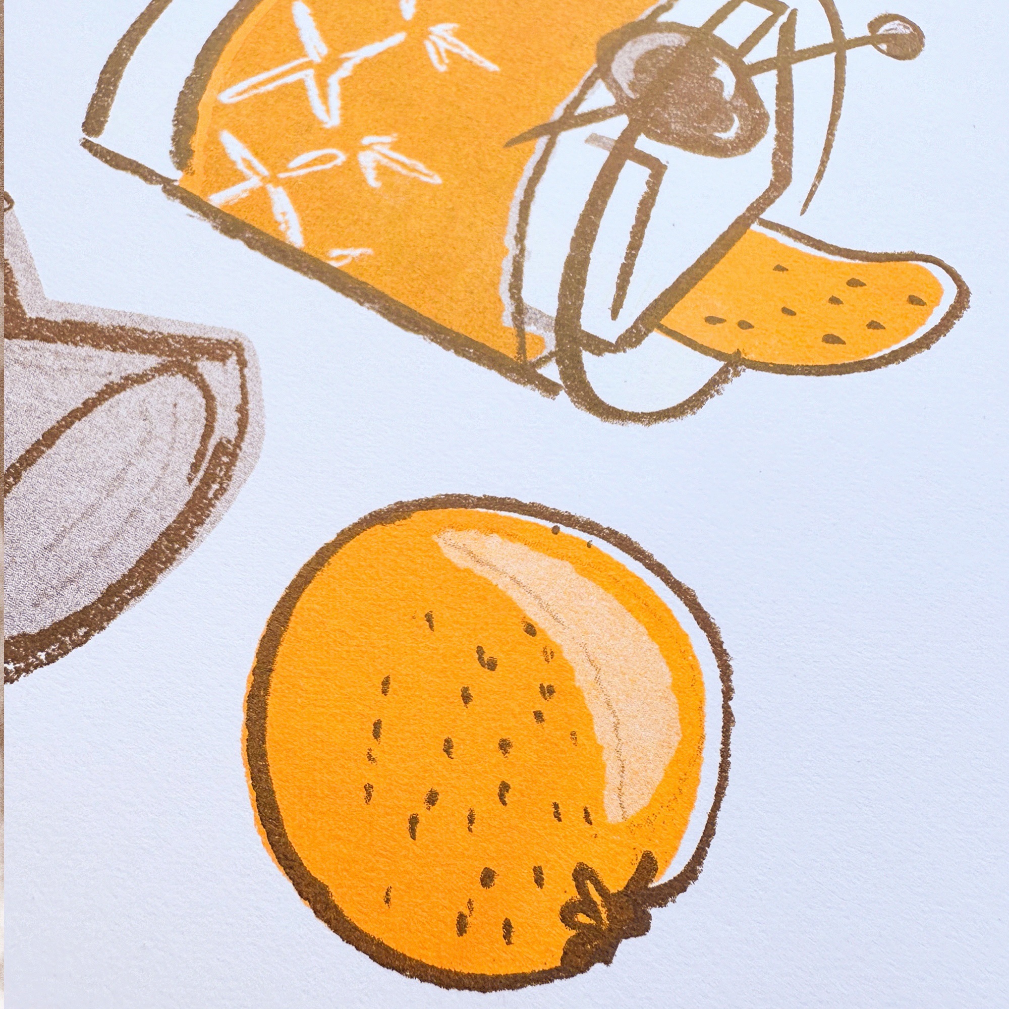 Old Fashioned | 2-Color Riso Art Print | 8.5x11"