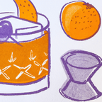 Old Fashioned | 2-Color Riso Art Print | 8.5x11"