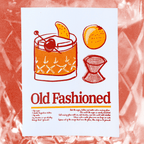 Old Fashioned | 2-Color Riso Art Print | 8.5x11"